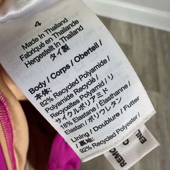 J.Crew Ruched one-shoulder one-piece Swimsuit in Radiant Fuchsia Size 4 #BC108 - Picture 5 of 8